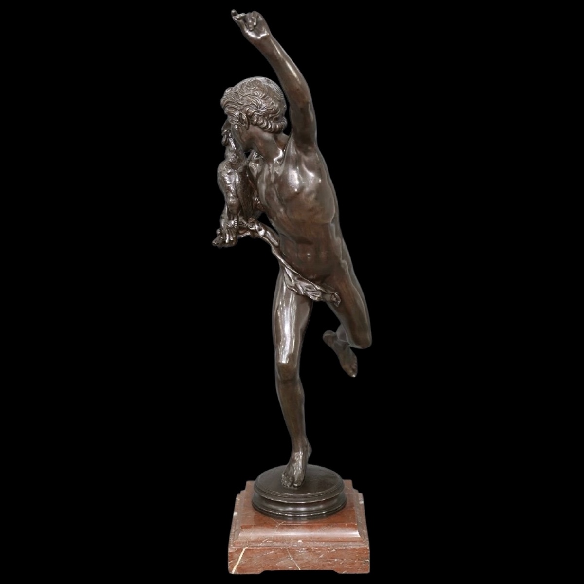 Sculpture – Winner In Cockfight By Alexandre Falguière (1831-1900) – Bronze-photo-2