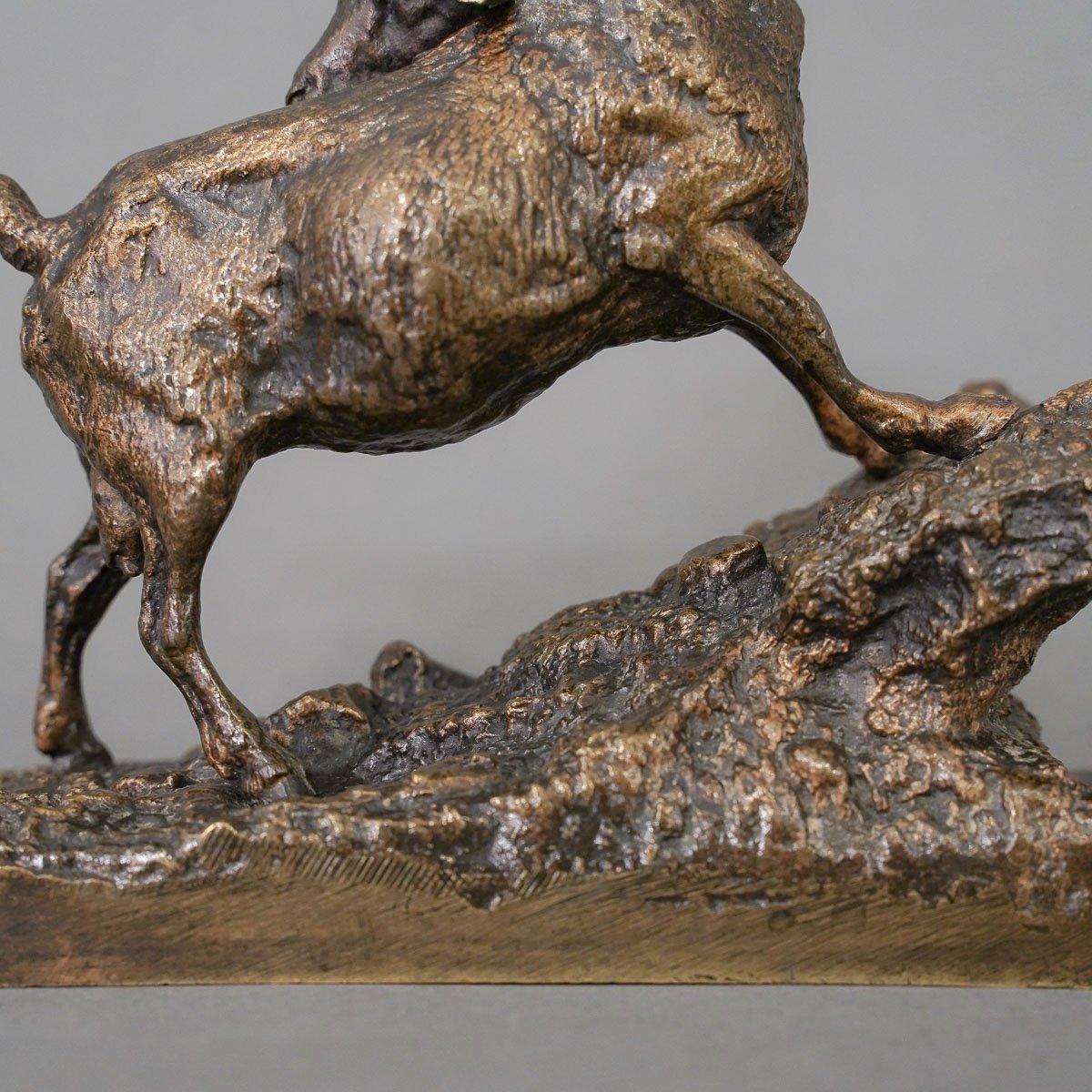 Sculpture - " Chêvre De l'Inde ", Pierre - Jules Mêne (1810-1879) - Bronze-photo-4