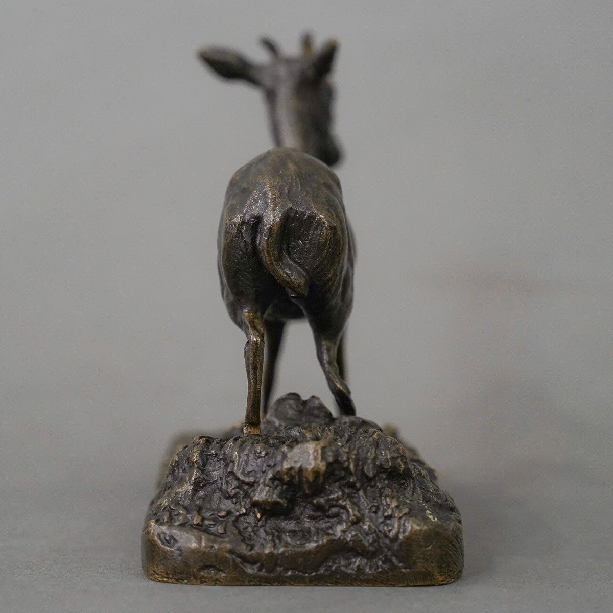 Sculpture - Gazelle , Pierre - Jules Mêne (1810-1879) - Bronze-photo-3