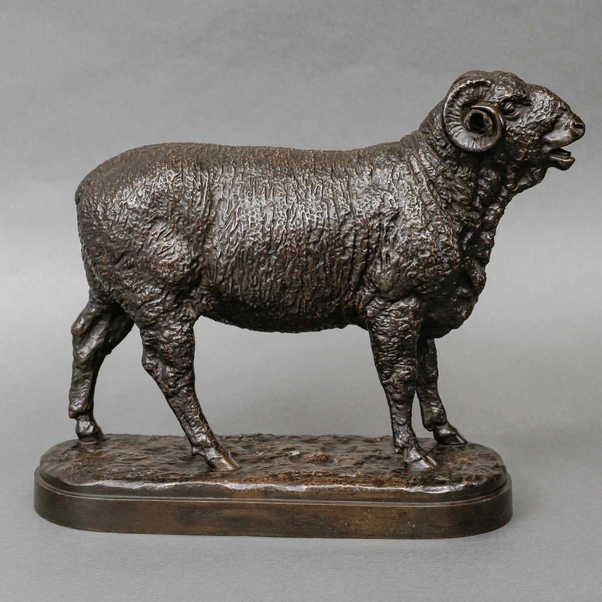 Sculpture - Ram , Isidore Jules Bonheur (1827-1901) / "peyrol" - Bronze-photo-2