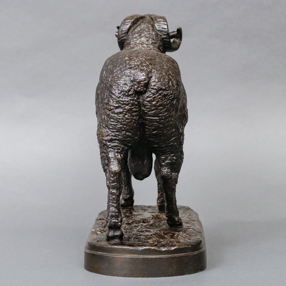 Sculpture - Ram , Isidore Jules Bonheur (1827-1901) / "peyrol" - Bronze-photo-5