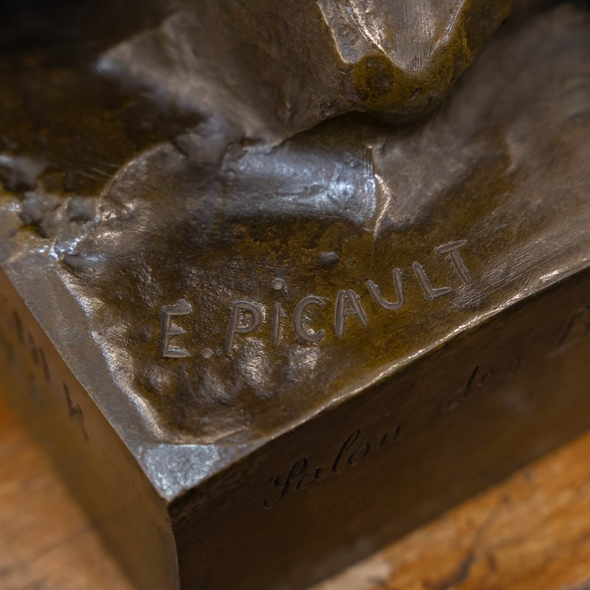 Sculpture - " The Sower Of Ideas" , Emile - Louis Picault (1833-1915) - Bronze -photo-5