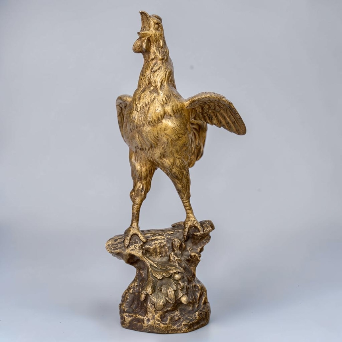 Sculpture - Le Coq , Oscar Ruffoni (1874-1946) - Bronze-photo-2
