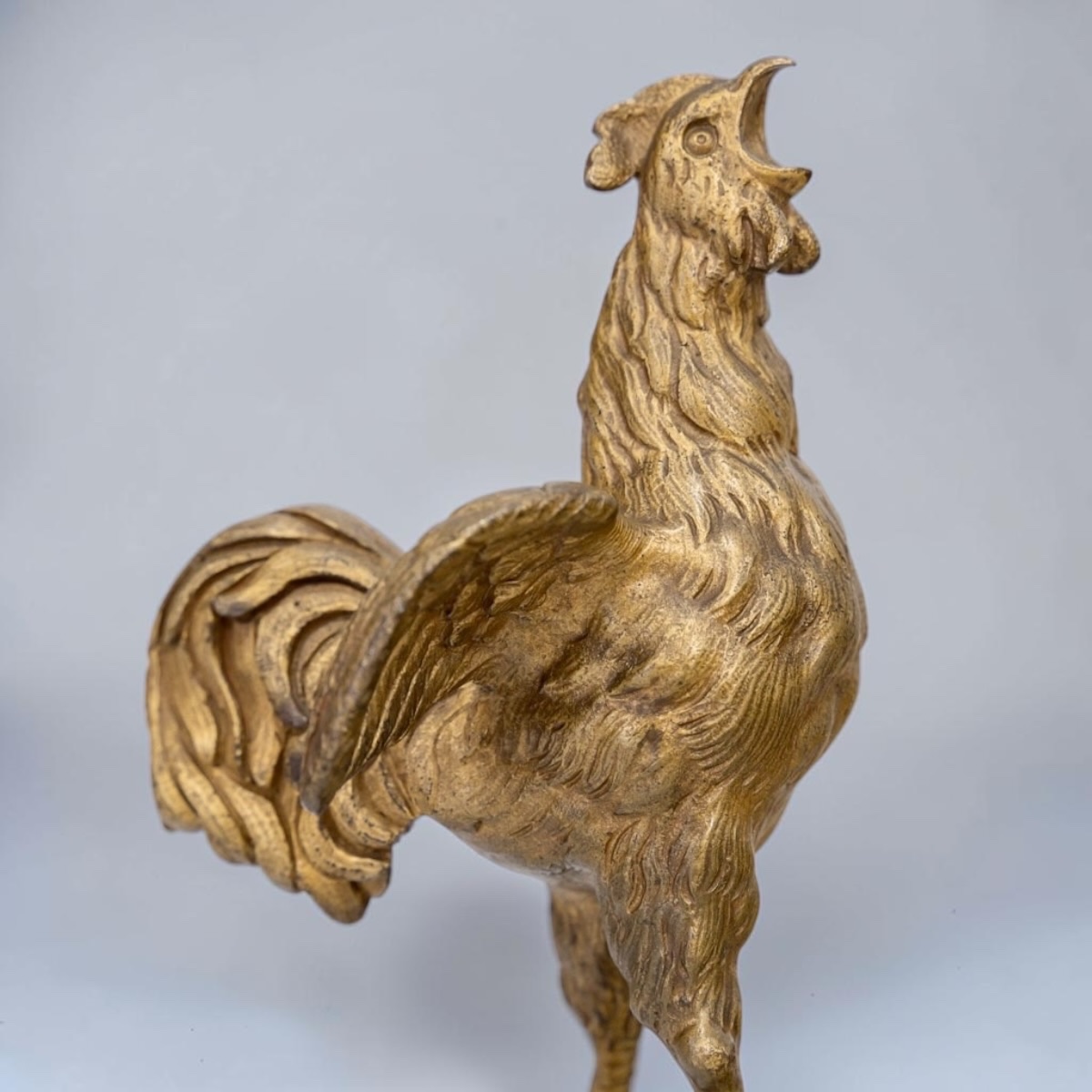 Sculpture - Le Coq , Oscar Ruffoni (1874-1946) - Bronze-photo-2