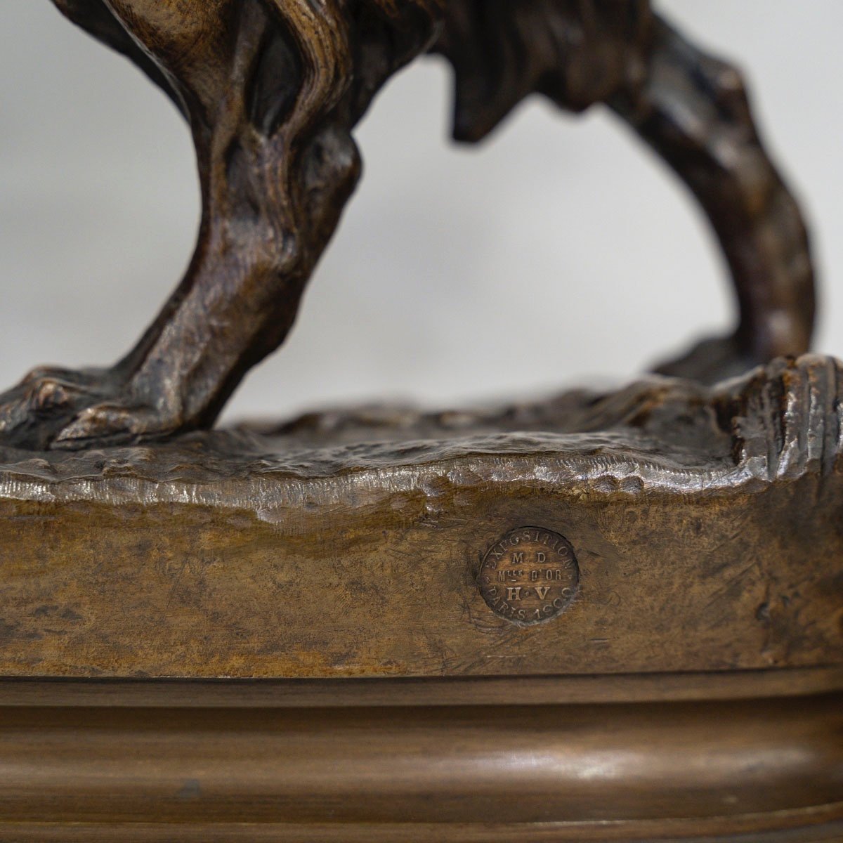 Sculpture - Dog With Game , Jules Moigniez (1835-1894) - Bronze -photo-6