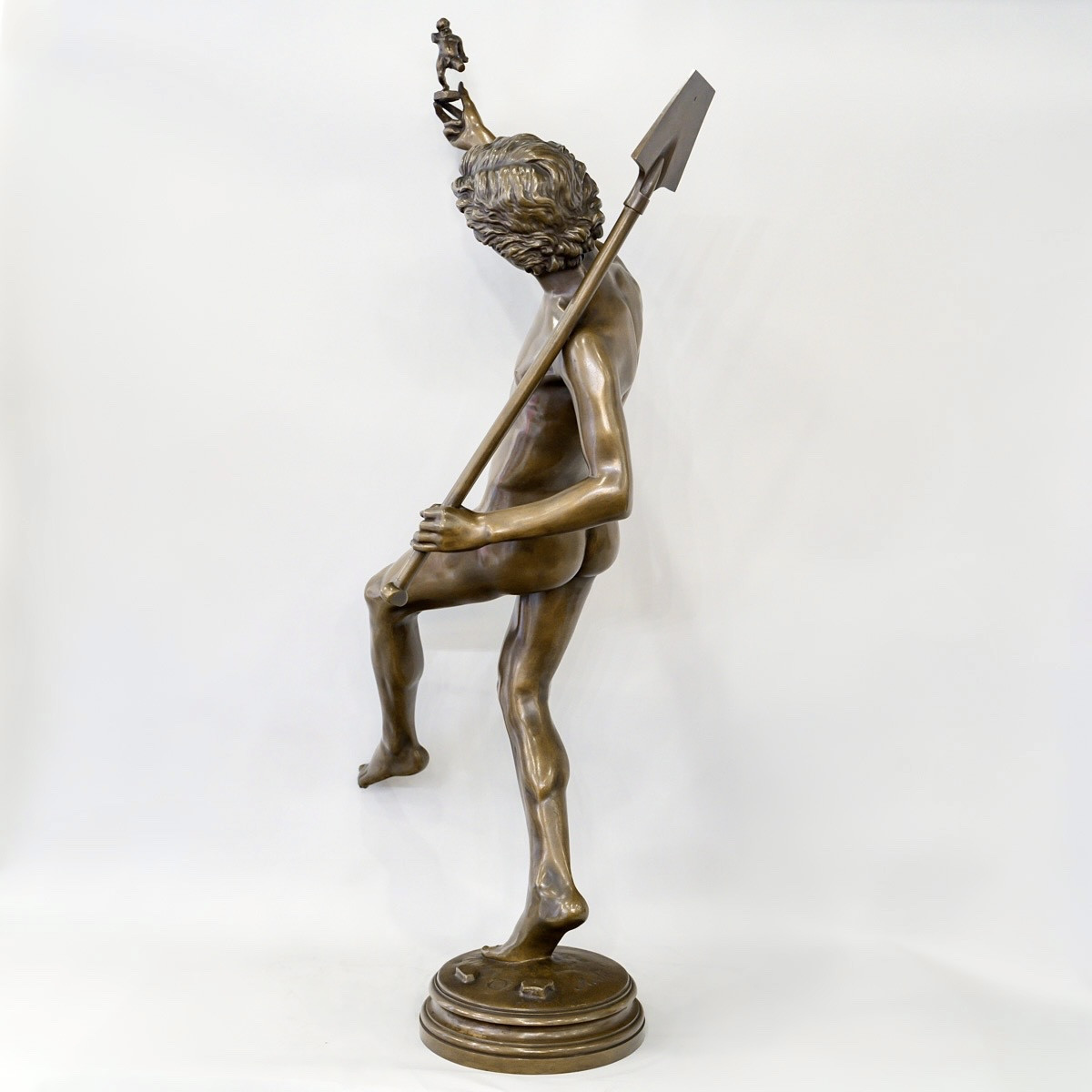 Sculpture Bronze - A Find In Pompeii , Hippolyte Alexandre Moulin (1832-1884) -photo-2