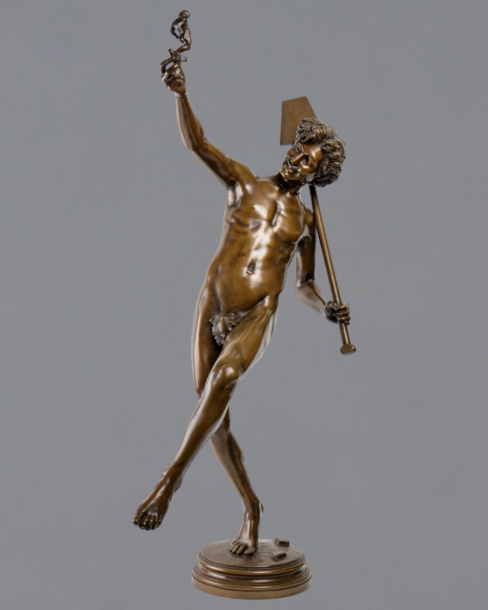 Sculpture Bronze - A Find In Pompeii , Hippolyte Alexandre Moulin (1832-1884) 