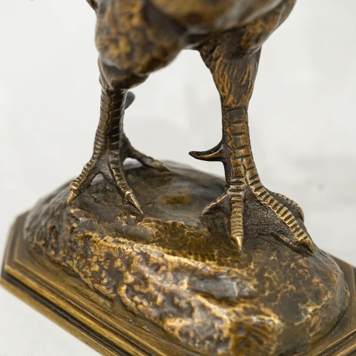 Sculpture - The Rooster , Alfred Barye (1839-1895) - Bronze-photo-6