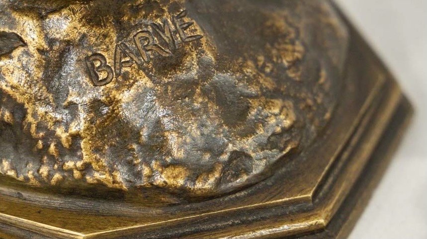 Sculpture - The Rooster , Alfred Barye (1839-1895) - Bronze-photo-7