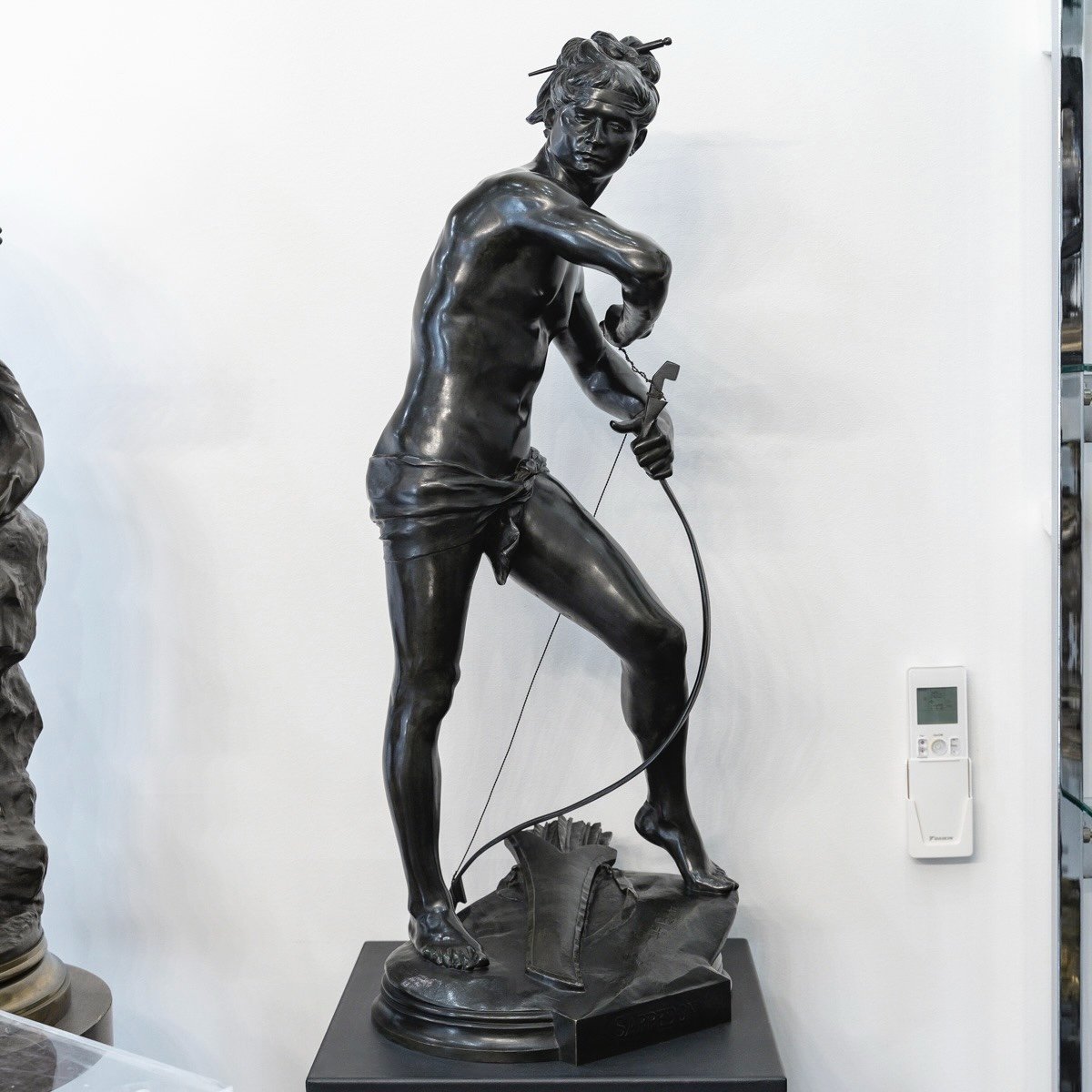 Sculpture - Sarpedon Bending His Bow , Henri Peinte (1845-1912) - Bronze-photo-2