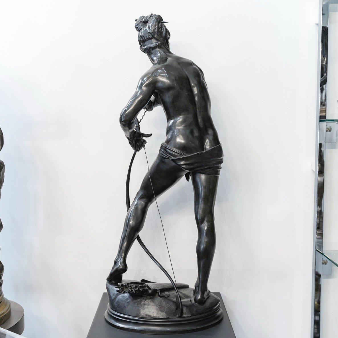 Sculpture - Sarpedon Bending His Bow , Henri Peinte (1845-1912) - Bronze-photo-4
