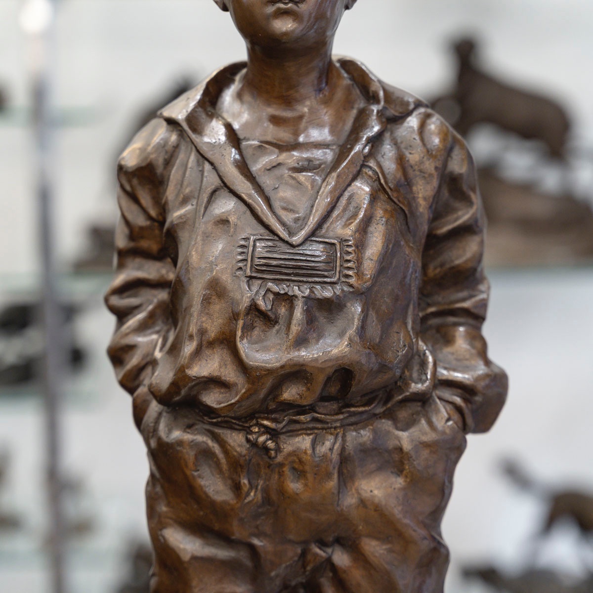 Sculpture - Mousse Siffleur , Auguste Moreau (1834-1917) - Bronze-photo-5