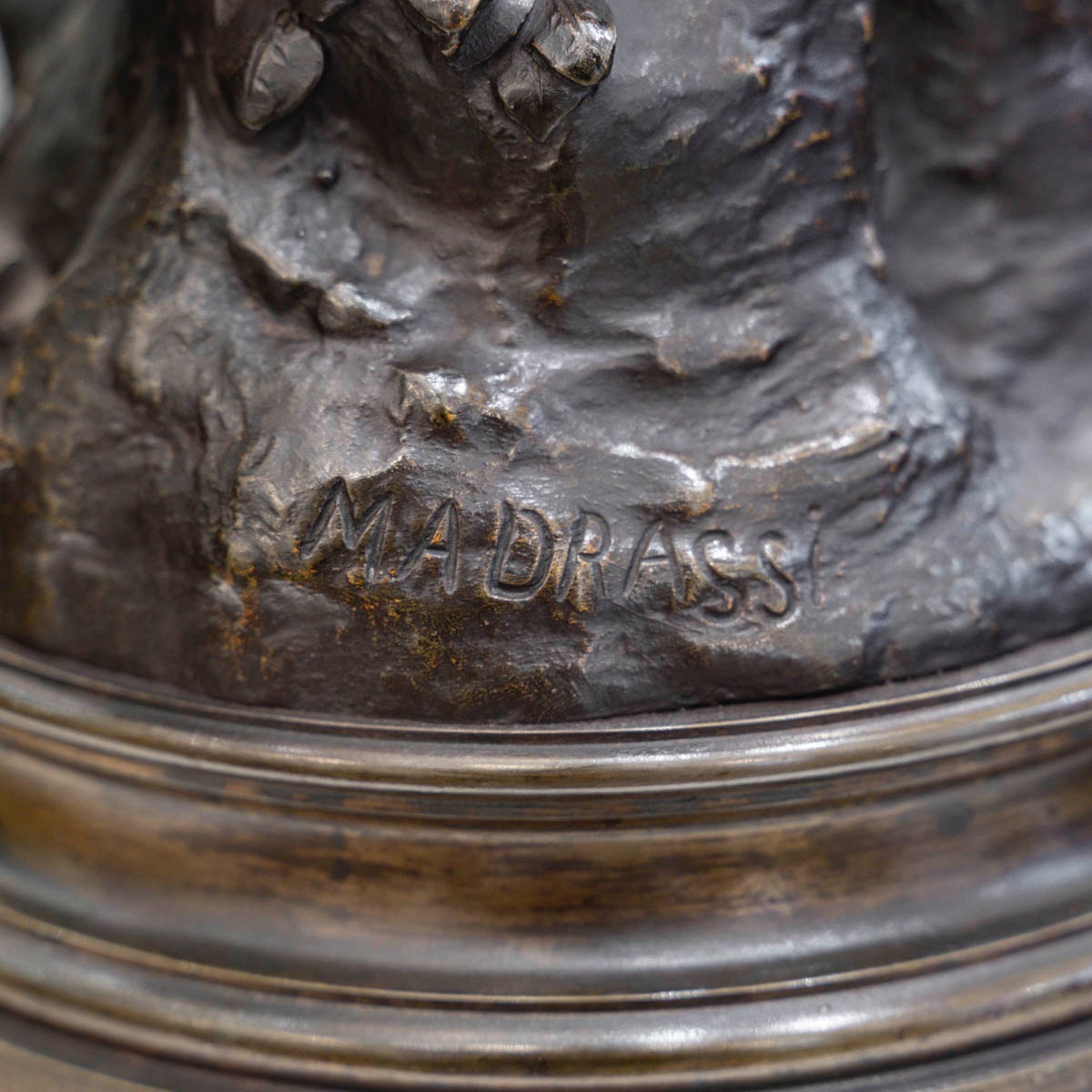 Sculpture - Le Sommeil , Luca Madrassi (1848-1919) - Bronze-photo-4
