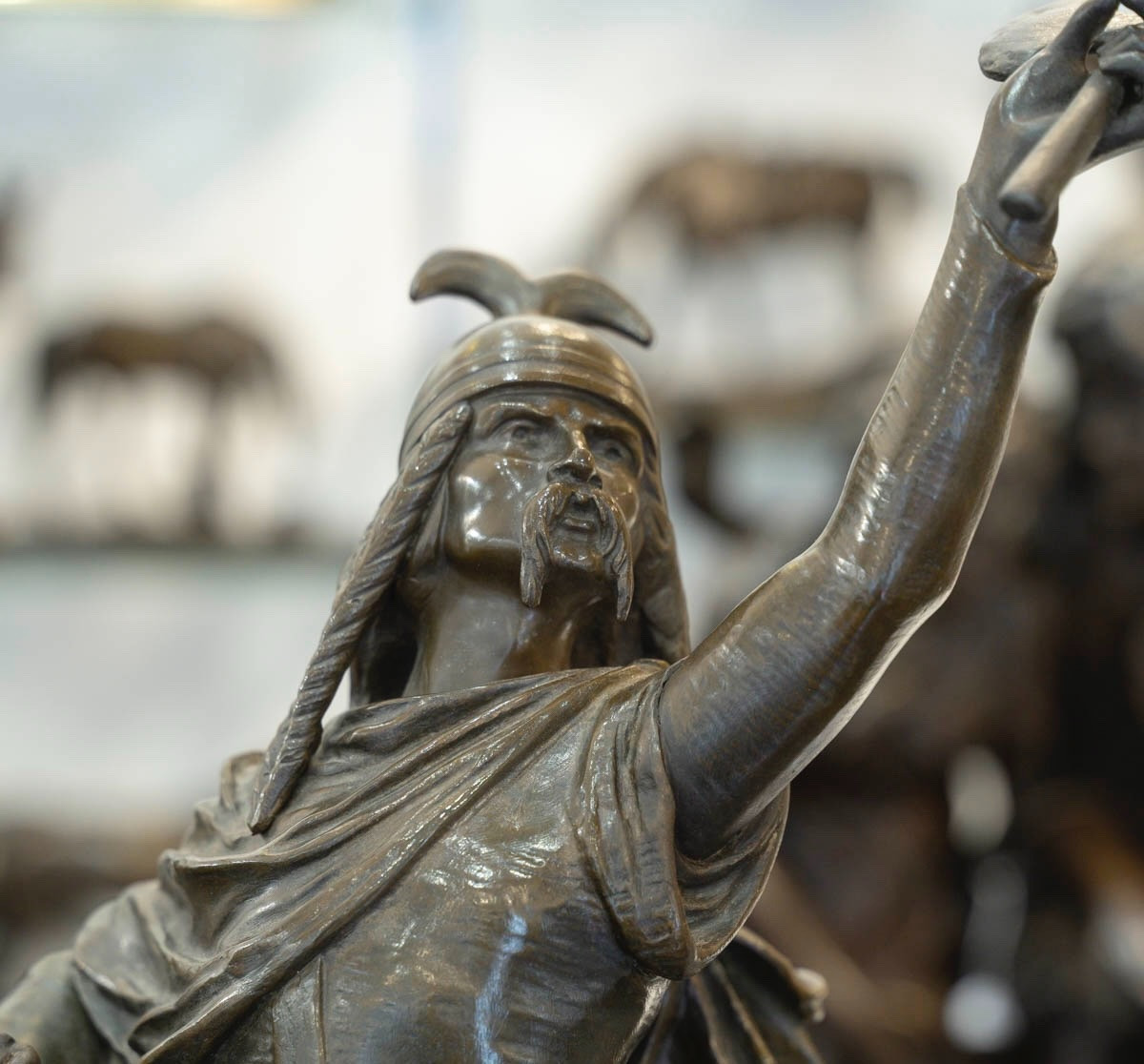 Sculpture - Clovis Vainqueur,  Édouard Drouot (1859-1945) - Bronze-photo-5