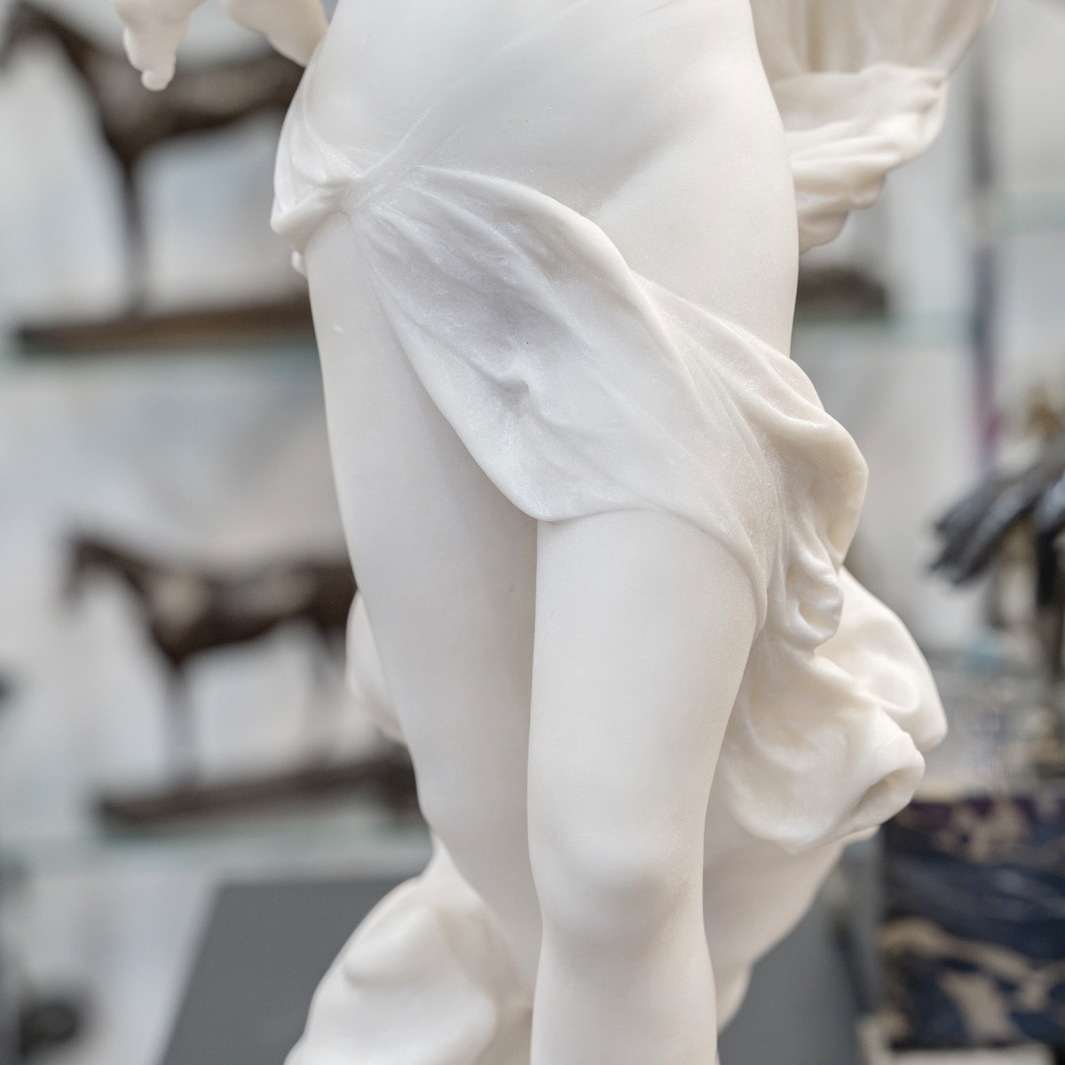 Sculpture - Venus And Cupid , Guglielmo Puoi (1850-1915) - Marble-photo-6
