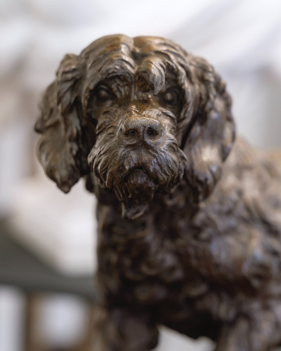 Sculpture  - Le Chien Marco , Charles Valton (1851-1918) - Bronze -photo-2