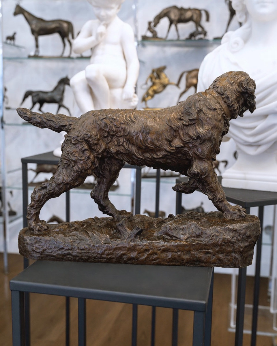 Sculpture  - Le Chien Marco , Charles Valton (1851-1918) - Bronze -photo-1