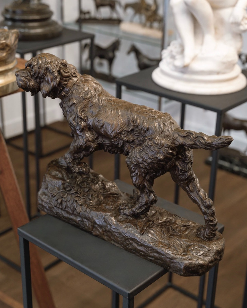 Sculpture  - Le Chien Marco , Charles Valton (1851-1918) - Bronze -photo-2