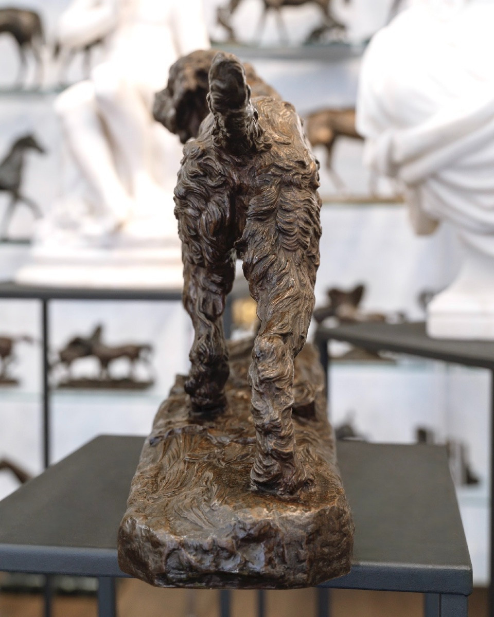 Sculpture  - Le Chien Marco , Charles Valton (1851-1918) - Bronze -photo-3