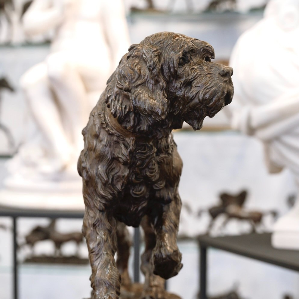 Sculpture  - Le Chien Marco , Charles Valton (1851-1918) - Bronze -photo-4