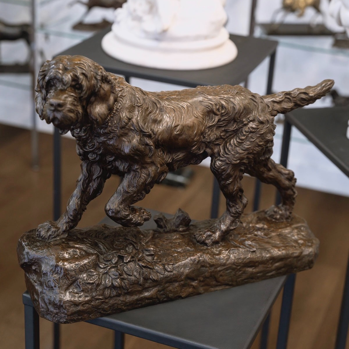 Sculpture  - Le Chien Marco , Charles Valton (1851-1918) - Bronze 
