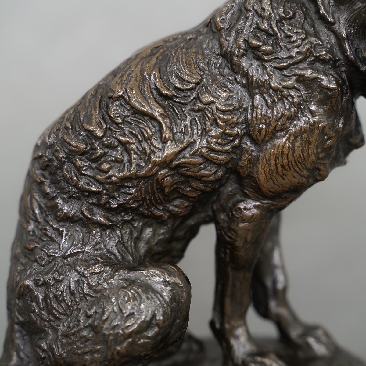 Sculpture - Chien Terrier Assis , Emmanuel Frémiet (1824-1910) - Bronze-photo-3