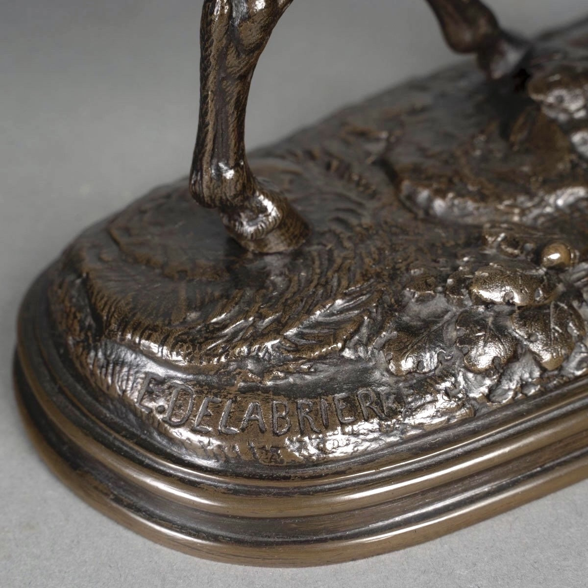 Sculpture - Le Cheval Libre , Paul - Édouard Delabrièrre (1829-1912) - Bronze-photo-4