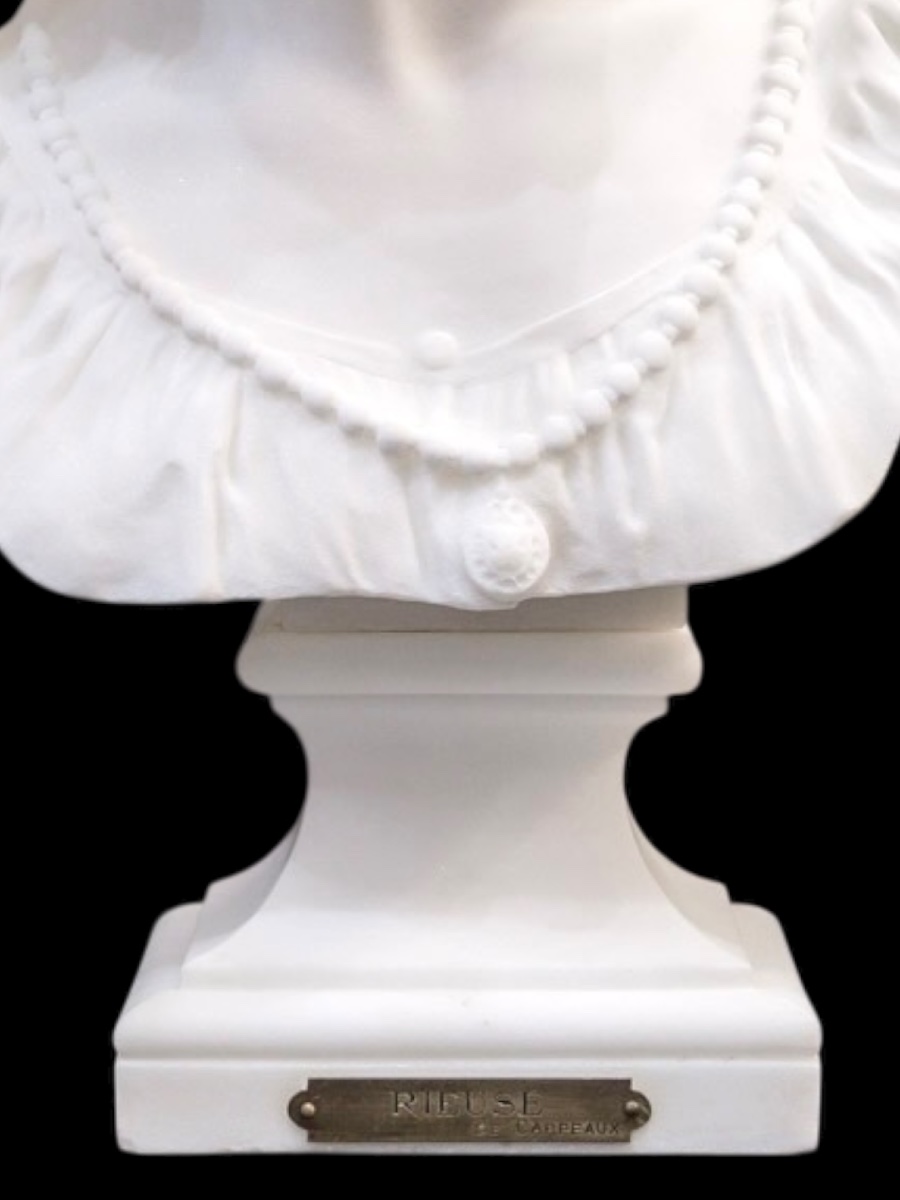 Sculpture - La Rieuse Napolitaine , Jean - Baptiste Carpeaux (1827-1875) - Marbre  -photo-6