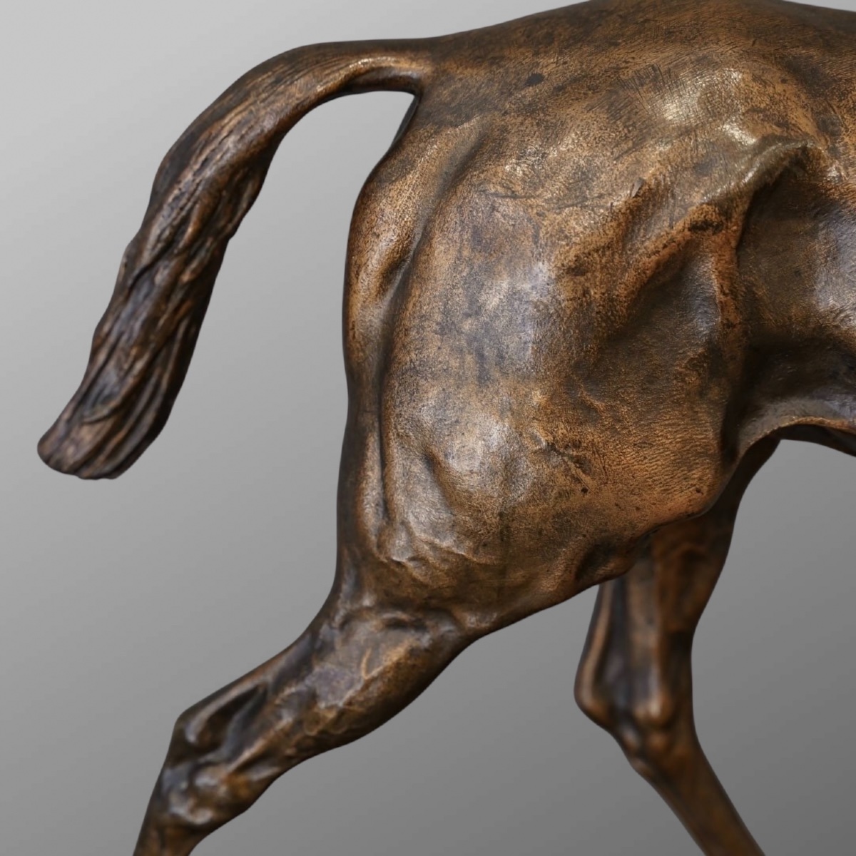 Sculpture - Cheval De Course , Pierre - Jules Mêne (1810-1879) - Bronze-photo-3