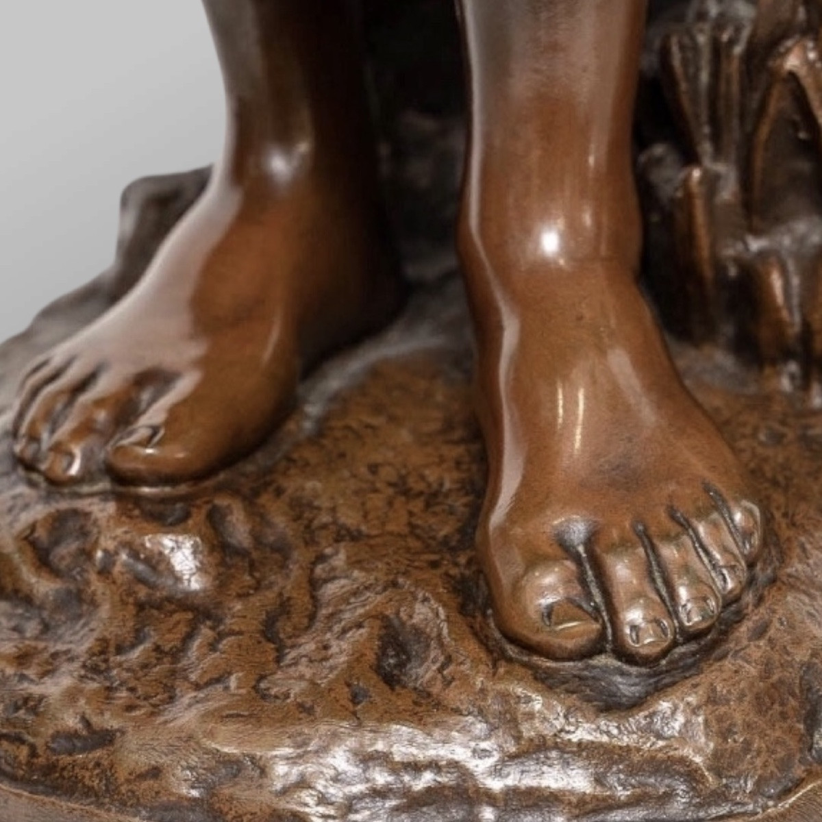 Sculpture - Jeune Fille à La Gerbe De Blé , Mathurin Moreau (1822-1912) - Bronze -photo-5