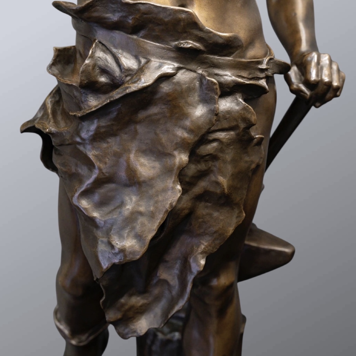 Sculpture - The Work , Eugene Marioton (1857-1933) - Bronze-photo-5