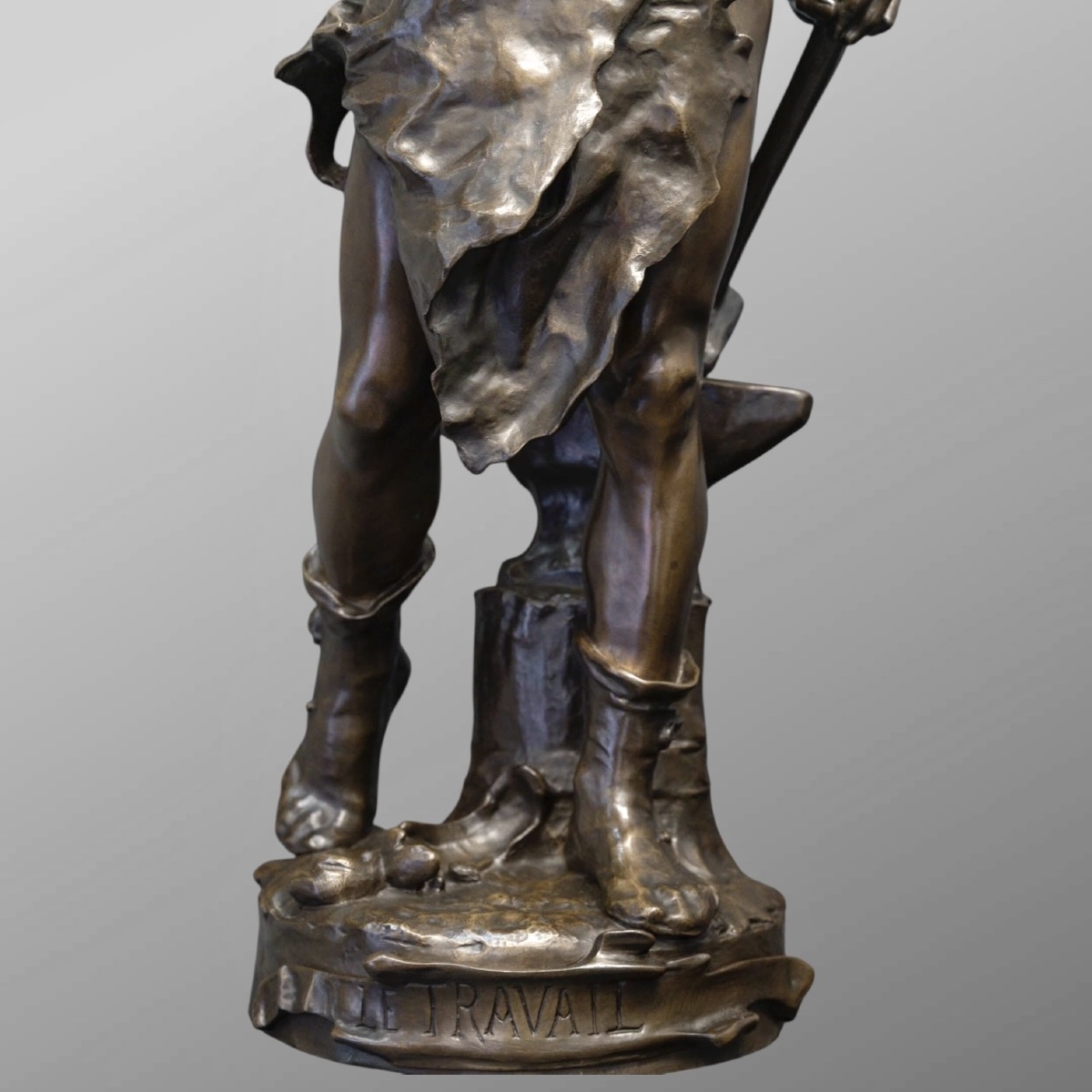 Sculpture - The Work , Eugene Marioton (1857-1933) - Bronze-photo-6