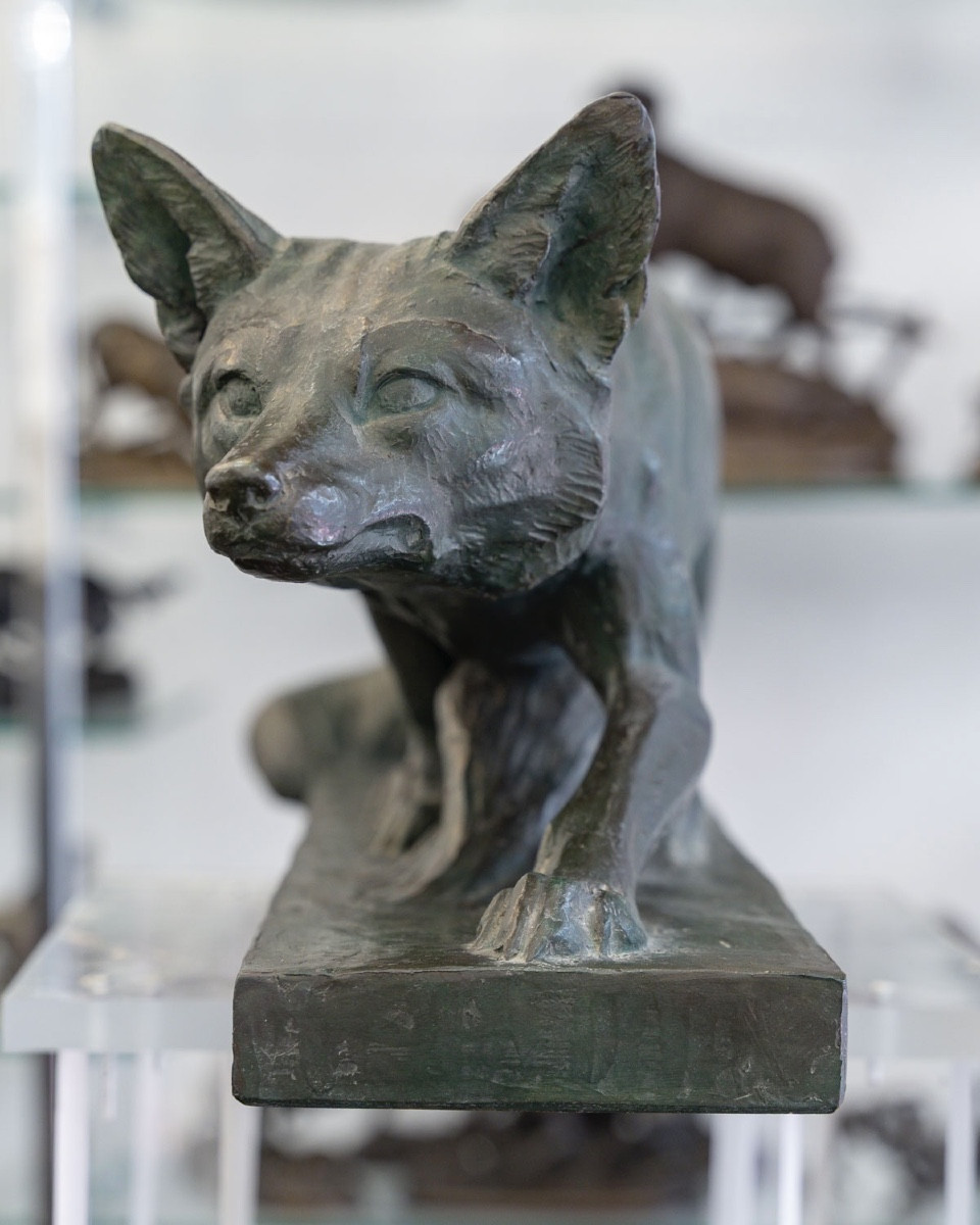 Sculpture - The Fox , Henri Bargas - Terracotta-photo-3
