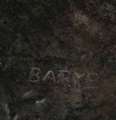 Sculpture - The Standing Deer , Antoine-louis Barye (1795-1875) - Bronze-photo-5