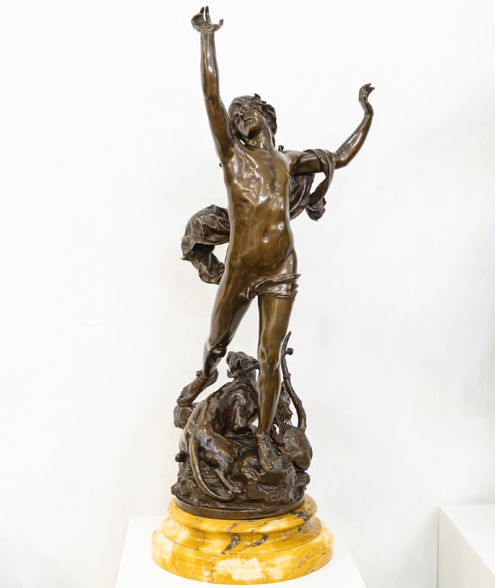 Sculpture - Orpheus In The Underworld, Charles Raoul Verlet (1857-1923) - Bronze