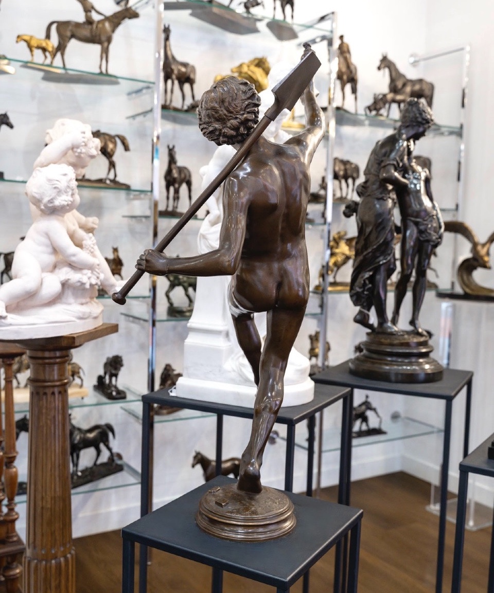 Sculpture - A Find In Pompeii , Hippolyte Alexandre Moulin (1832-1884) - Bronze-photo-1