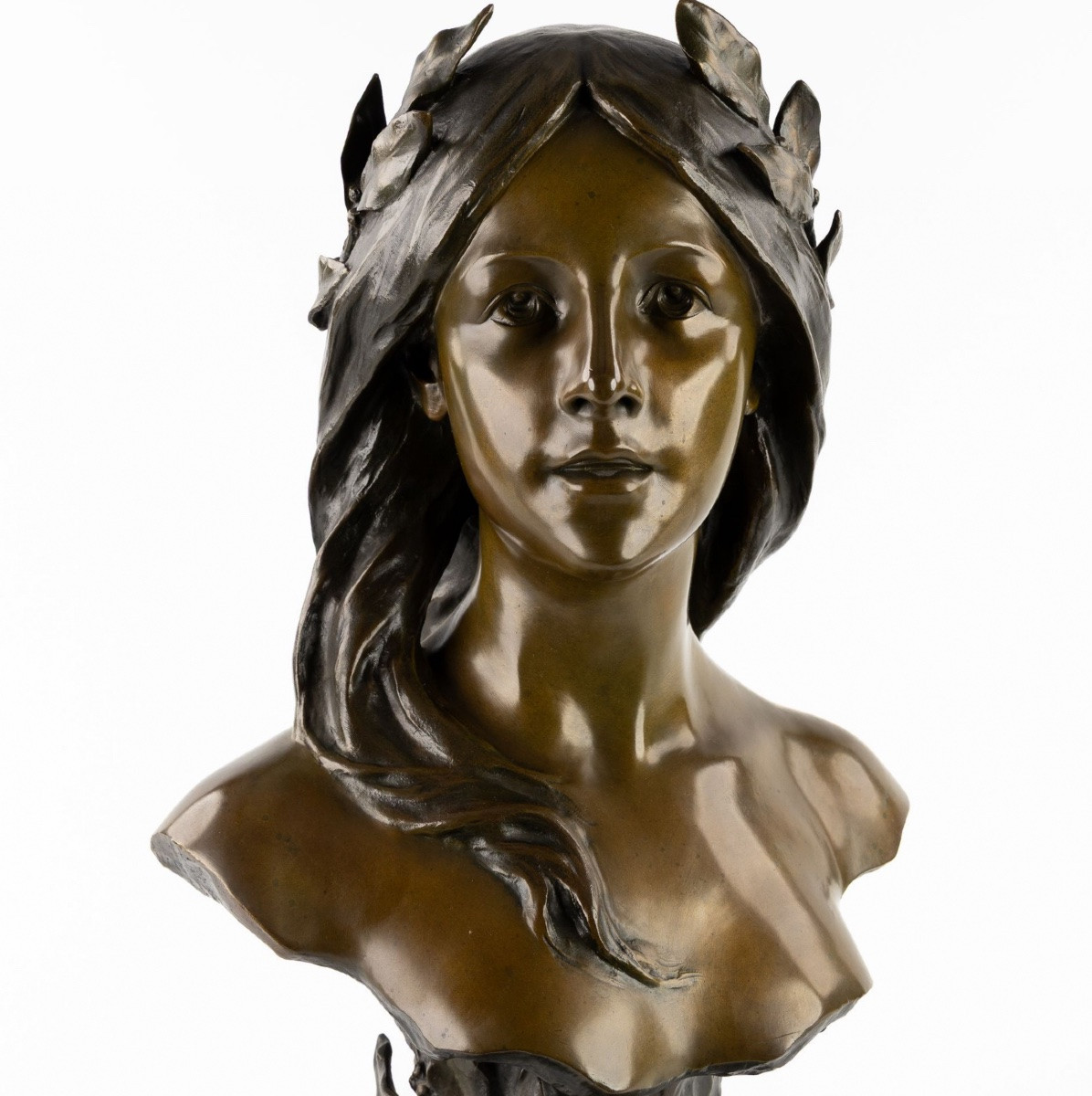 Sculpture - Poésie , Henri Godet (1863-1937) - Bronze-photo-3