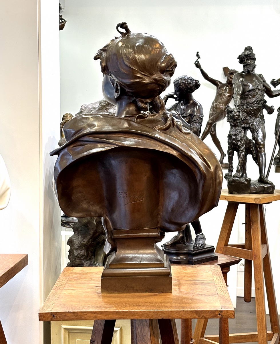 Sculpture - ÉSPÉRANCE  , Félix Pierre Richard (1848-1912) - Bronze-photo-1