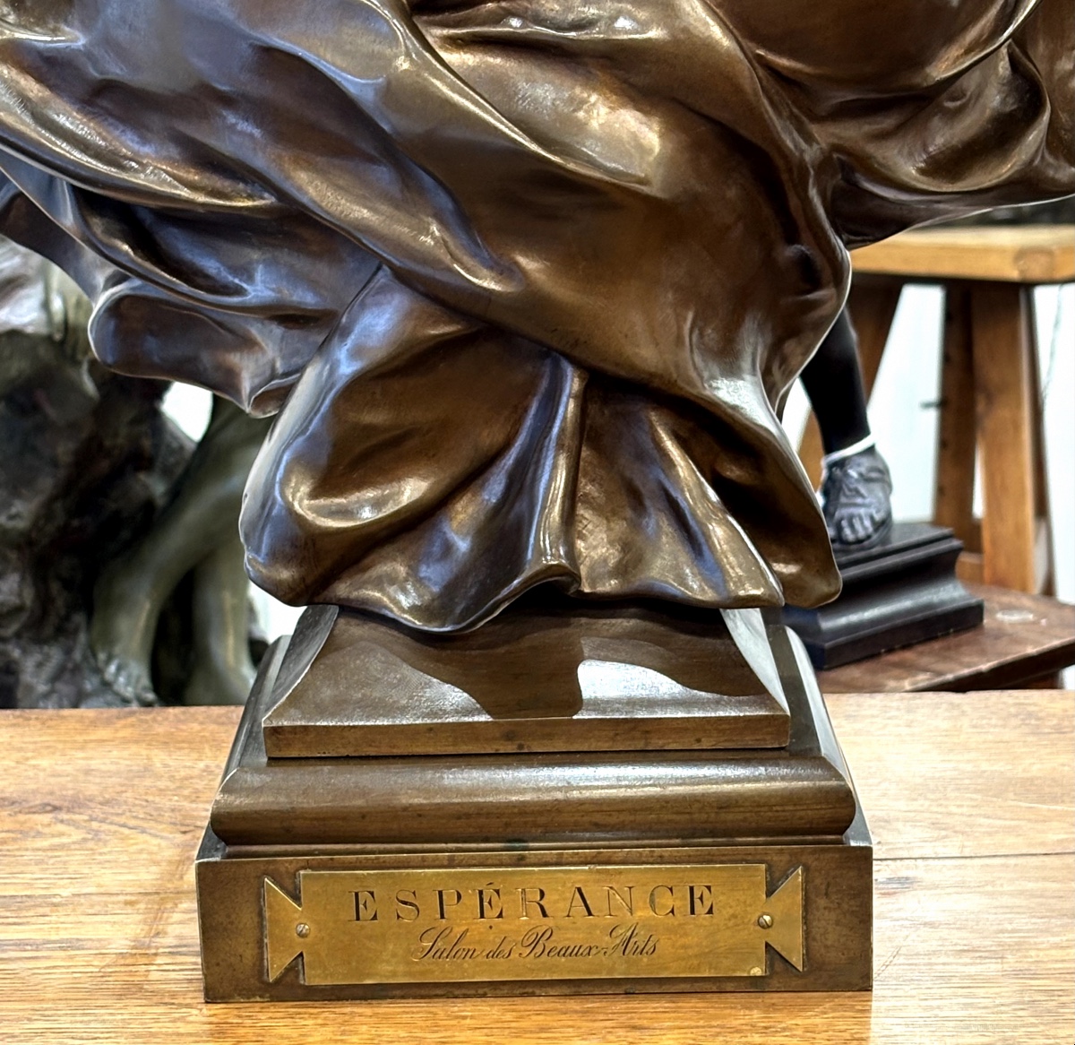Sculpture - ÉSPÉRANCE  , Félix Pierre Richard (1848-1912) - Bronze-photo-5