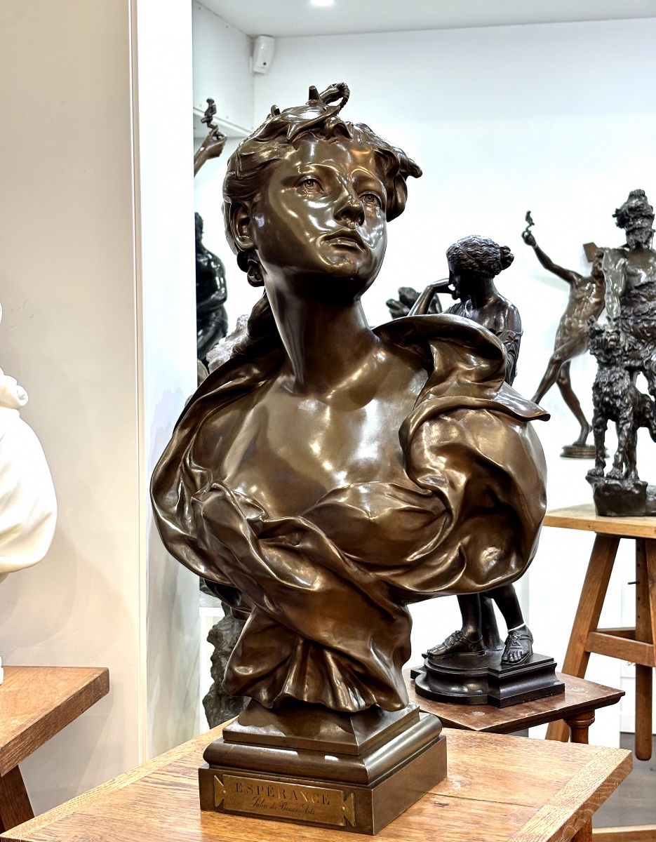 Sculpture - ÉSPÉRANCE  , Félix Pierre Richard (1848-1912) - Bronze