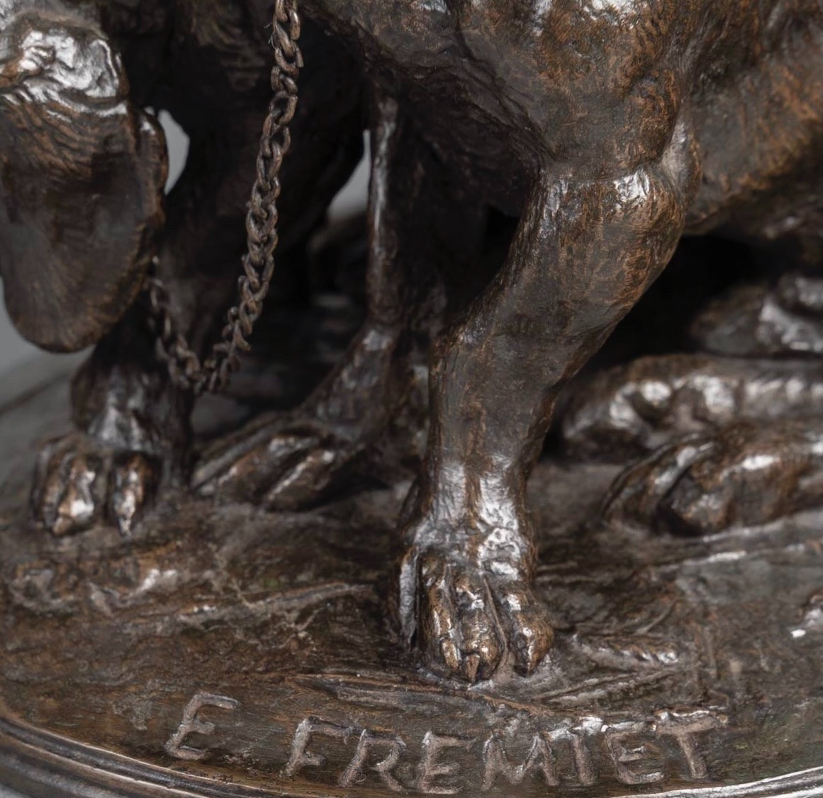 Sculpture - Group Of Bassets , Ravageot And Ravageode , Emmanuel Fremiet (1824 -1910) - Bronze-photo-7
