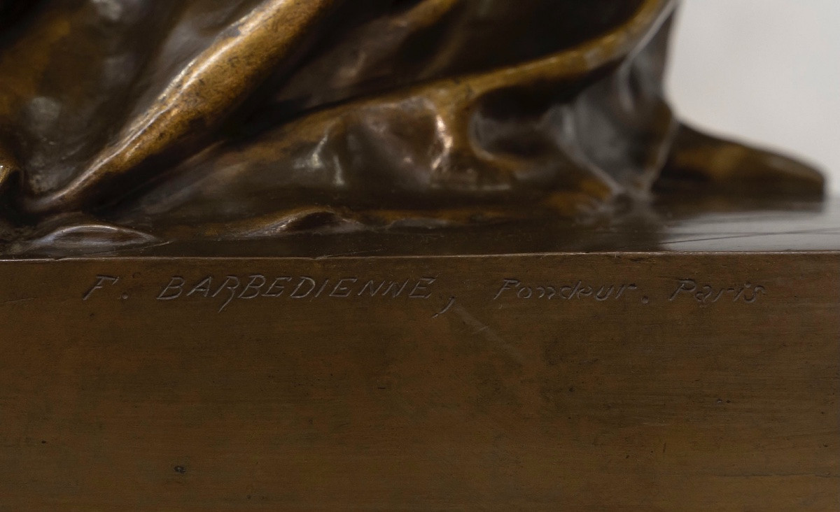 Sculpture - Clotilde De Surville , Jean Gautherin (1840-1890) - Bronze-photo-8