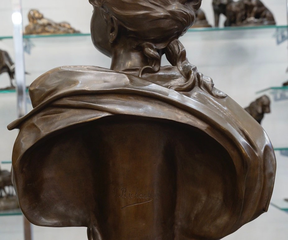 Sculpture - Éspérance , Félix Pierre Richard (1848-1912) - Bronze-photo-6
