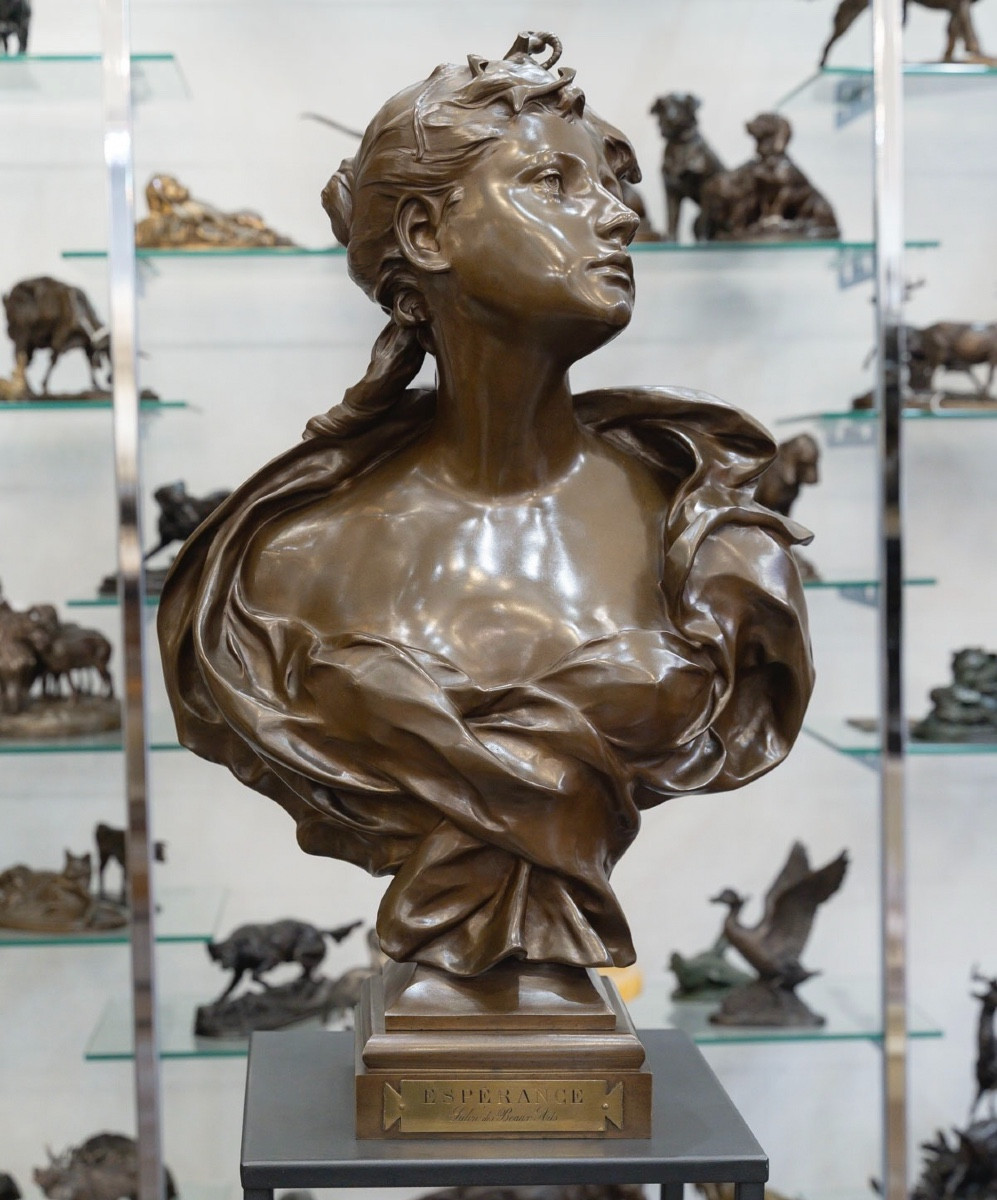 Sculpture - Éspérance , Félix Pierre Richard (1848-1912) - Bronze
