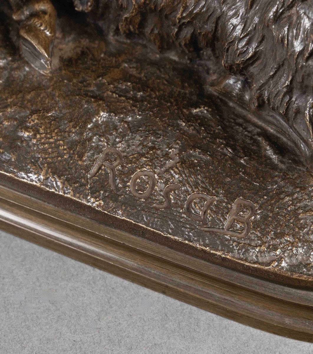 Sculpture - Reclining Sheep , Rosa Bonheur (1822-1899) - Bronze-photo-4