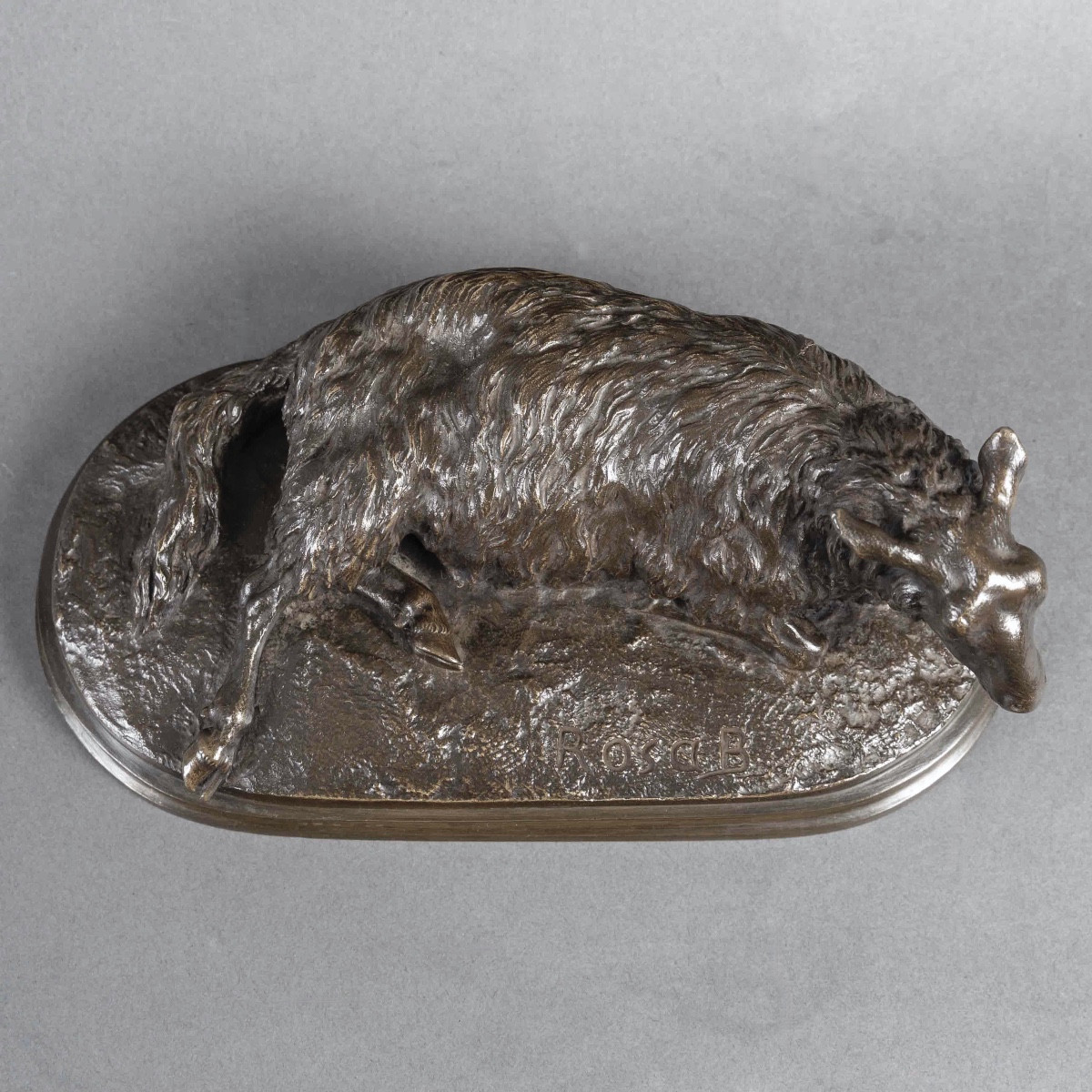 Sculpture  - Mouton Couché , Rosa Bonheur (1822-1899) - Bronze-photo-3
