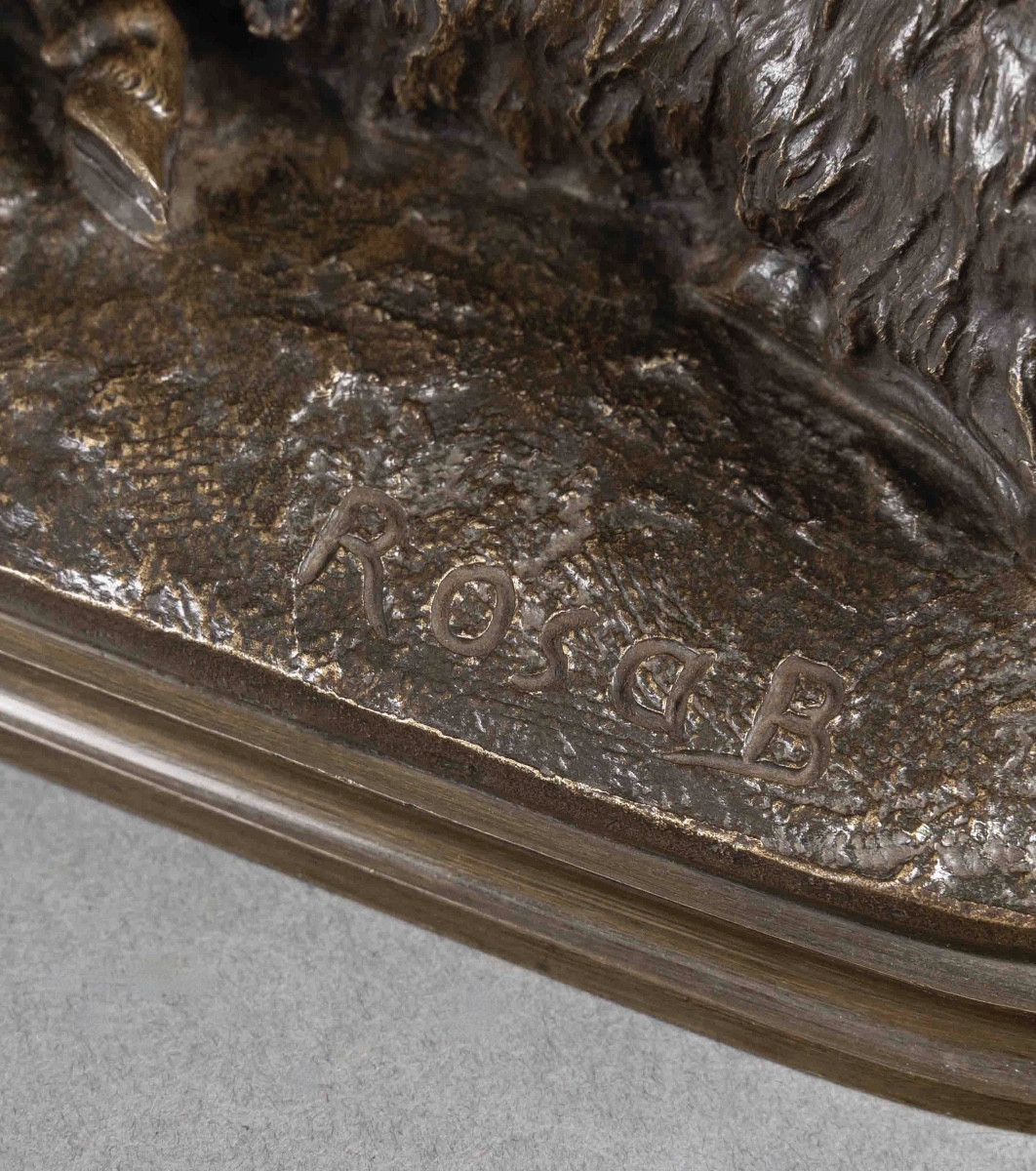 Sculpture  - Mouton Couché , Rosa Bonheur (1822-1899) - Bronze-photo-4
