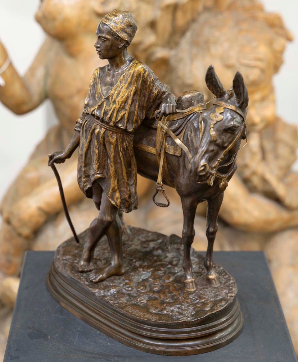 Sculpture - L' Anier Du Caire , Alfred Dubucand (1828-1894) - Bronze-photo-6
