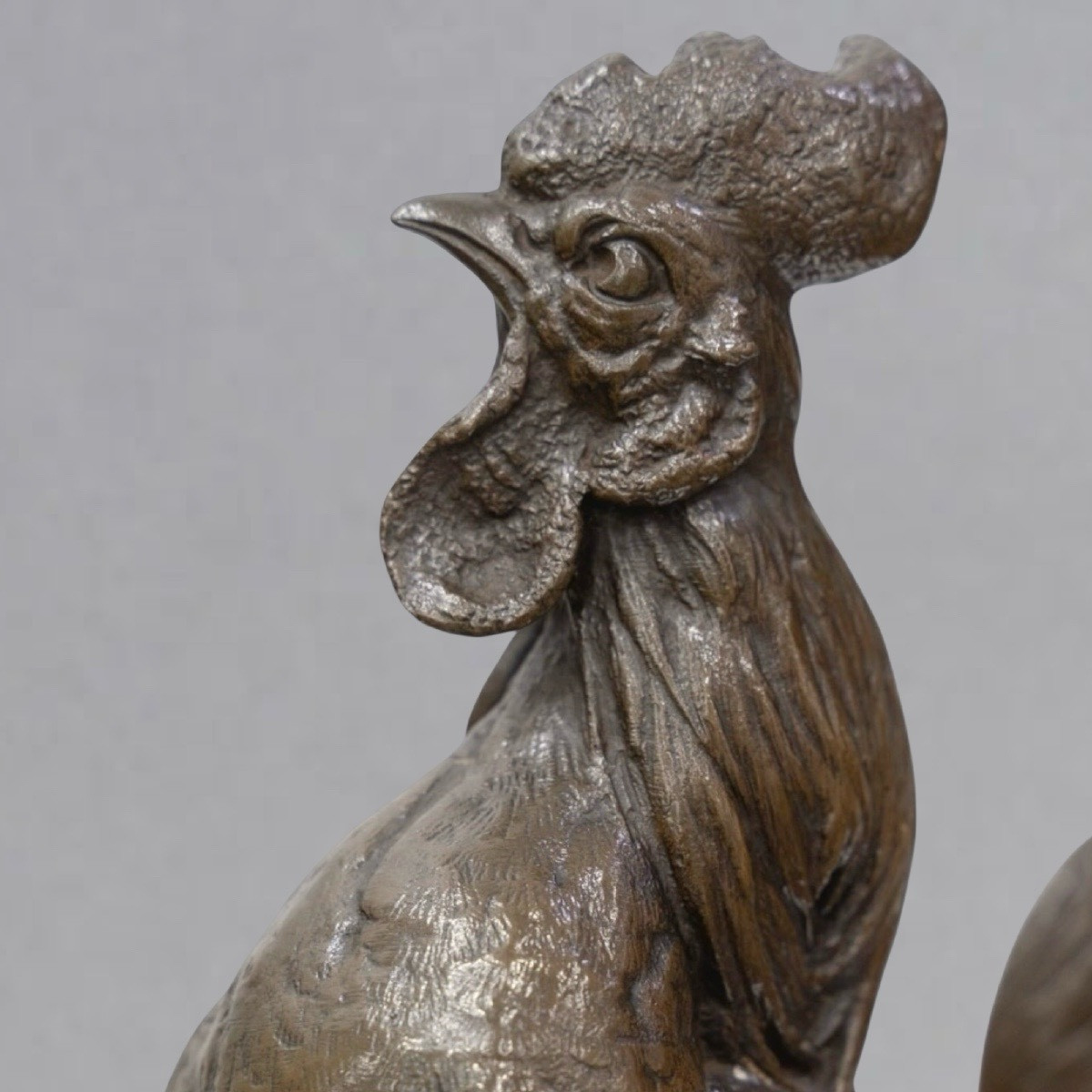 Sculpture - The Rooster, Alexandre Paul Comolera (1818-1897) - Bronze-photo-5