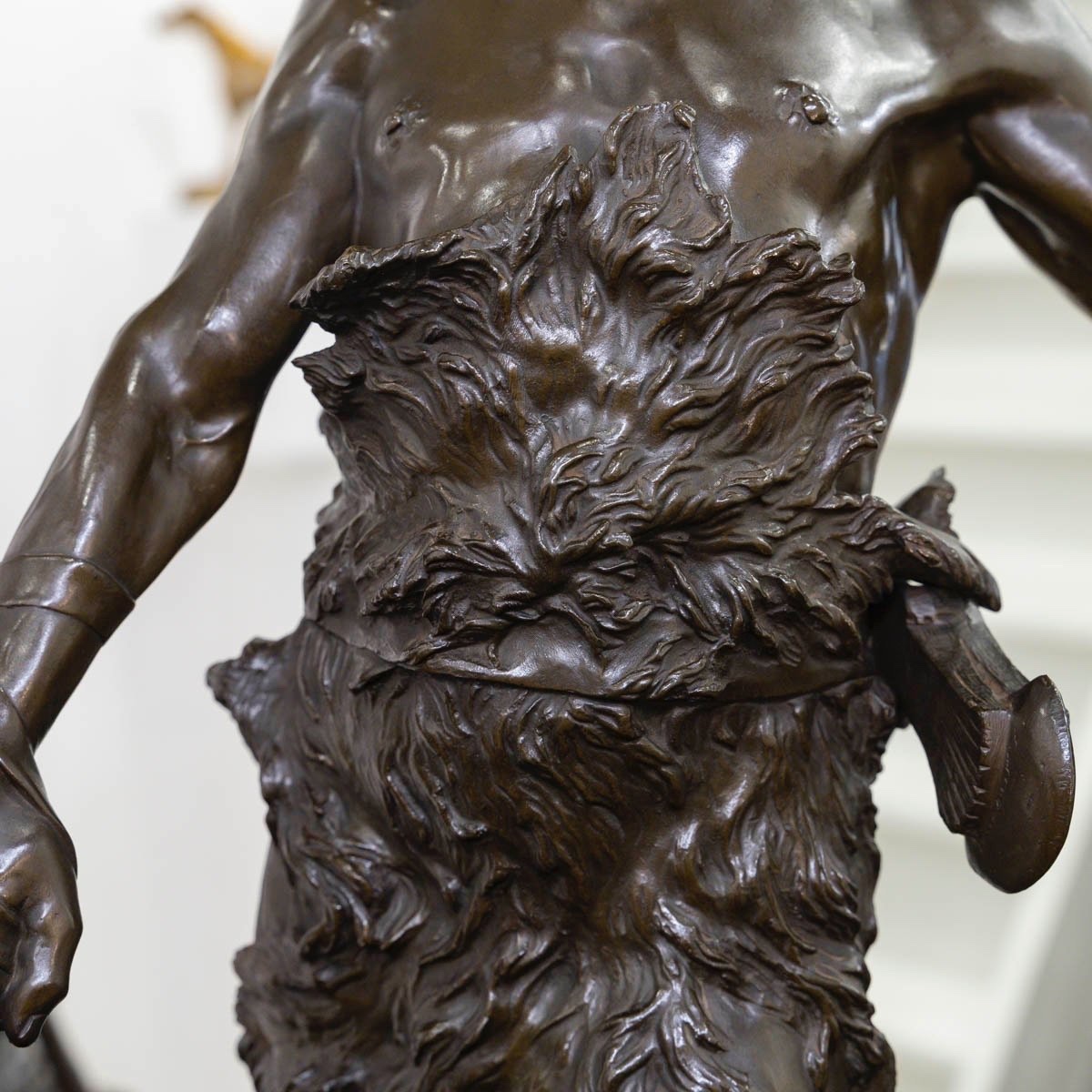 Sculpture - Le Chasseur Gaulois , Marcel Debut (1865-1933) - Bronze-photo-6